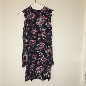 Cold shoulder floral dress